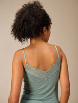 Nile Reversible Lace Cami / Sea