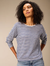 Nile Sweater/ Navy stripe