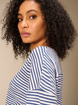 Nile Sweater/ Navy stripe