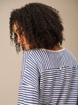 Nile Sweater/ Navy stripe