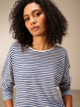 Nile Sweater/ Navy stripe