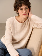 Nile Cotton Pullover / Almond
