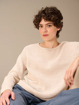 Nile Cotton Pullover / Almond