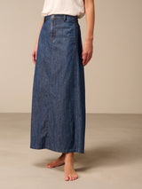 Nile Maxi Denim Skirt