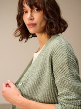 Nile Chunky Knit Cardigan / Salbei