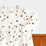 Petit Lem Pumpkin Print Dress Set