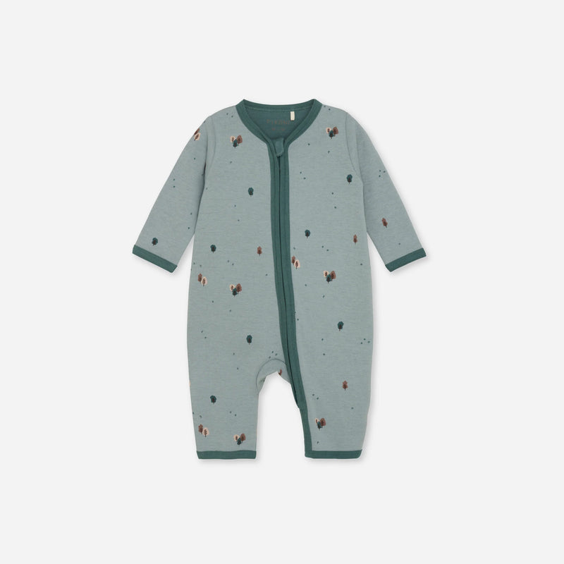 Fixoni Romper /Blue+Trees