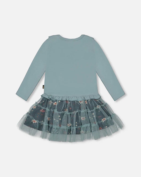 Deux Par Deux Teal Dress