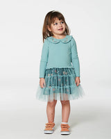 Deux Par Deux Teal Dress