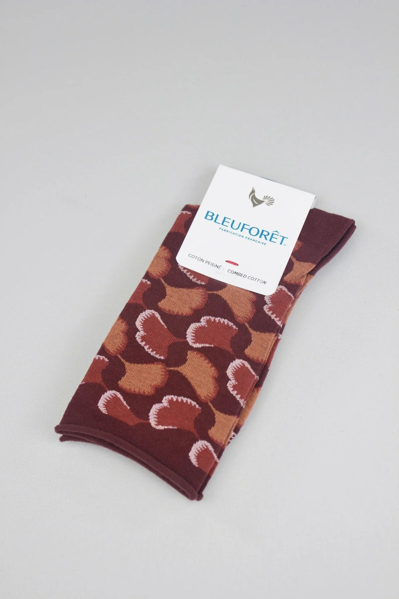 Bleuforêt Ginkgo Socks / Chianti