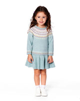Deux Par Deux Knit Dress / Jade Fairisle