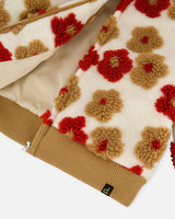 Deux Par Deux Sherpa Jacket / Flower Power