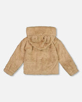 Deux Par Deux Jacket/ Nougat faux Fur