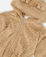 Deux Par Deux Jacket/ Nougat faux Fur