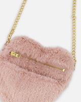 Deux Par Deux Heart Purse / Pink