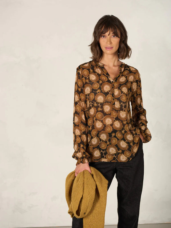 Nile Chiffon Print Blouse