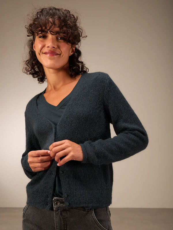 Nile Cardigan / Petrol