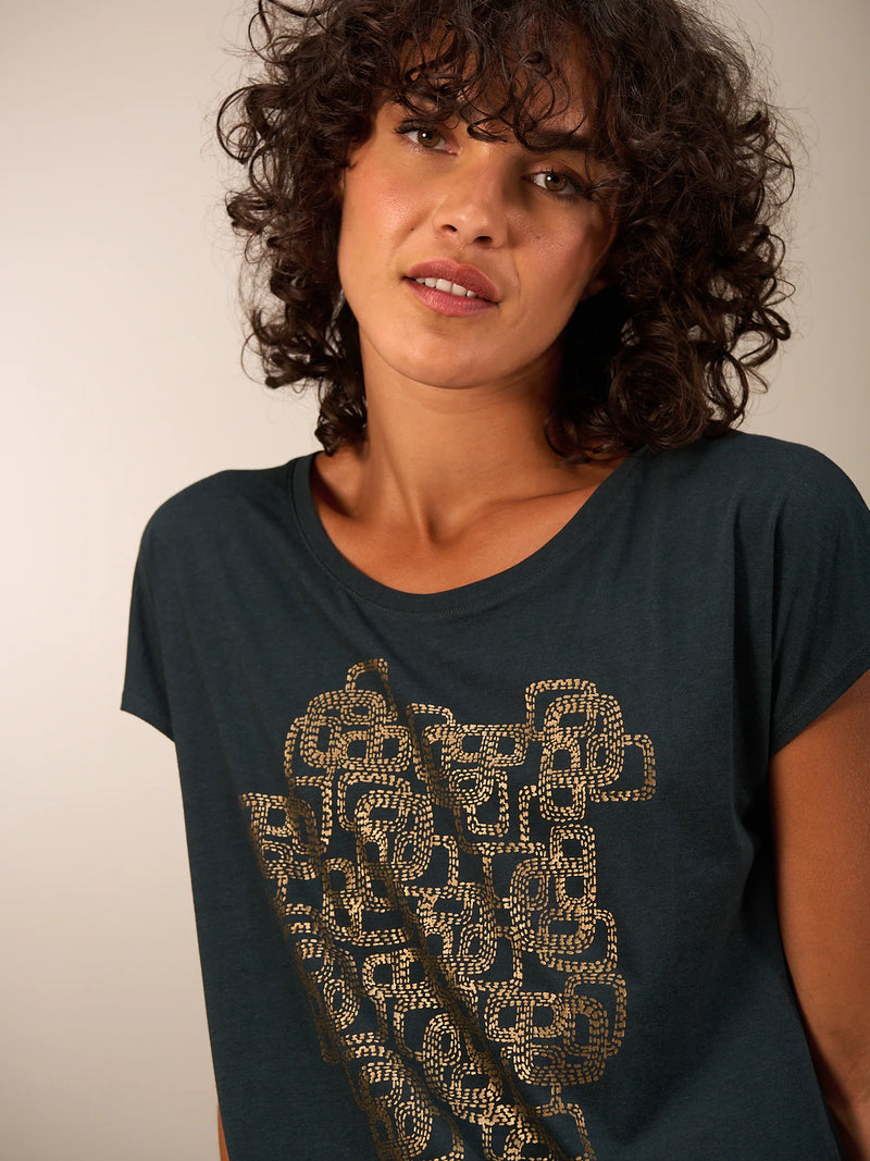 Nile Tee / Petrol