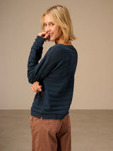 Nile Fine Knit Sweater / Marine