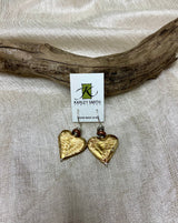 Karley Smith  Bronze Heart Earrings