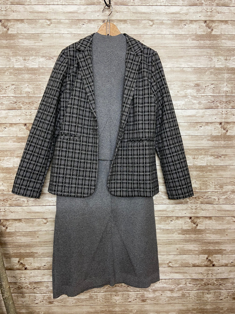 Astrid Black Plaid Blazer