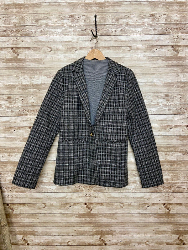 Astrid Black Plaid Blazer