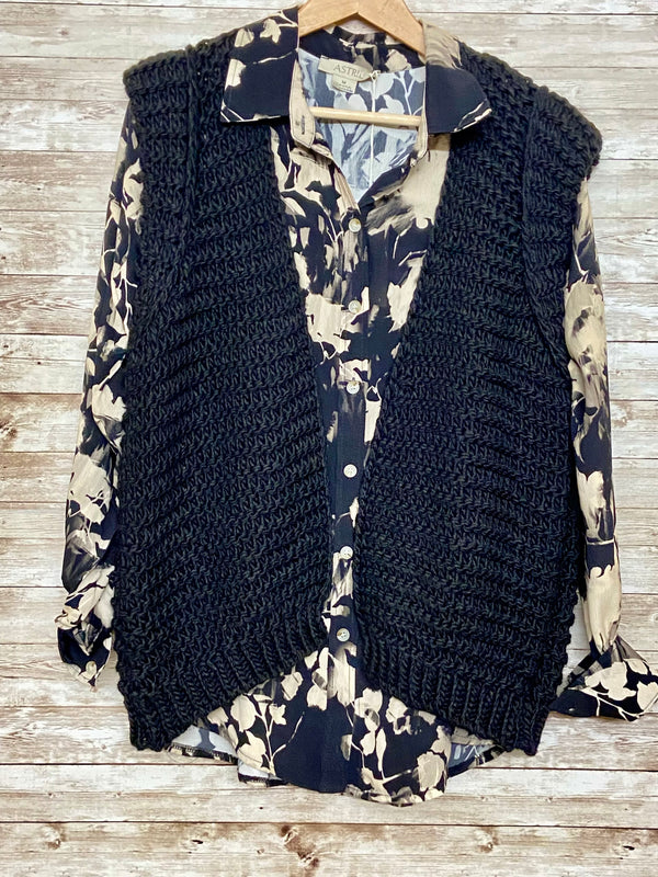 Astrid Knit Vest / Black