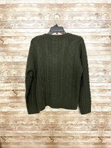 Alashan Helen Cable Knit Merino Sweater/Aspen