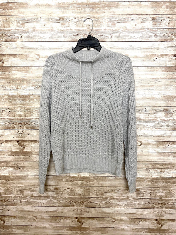 Alashan Kira Lurex Mock Neck Sweater/Fog