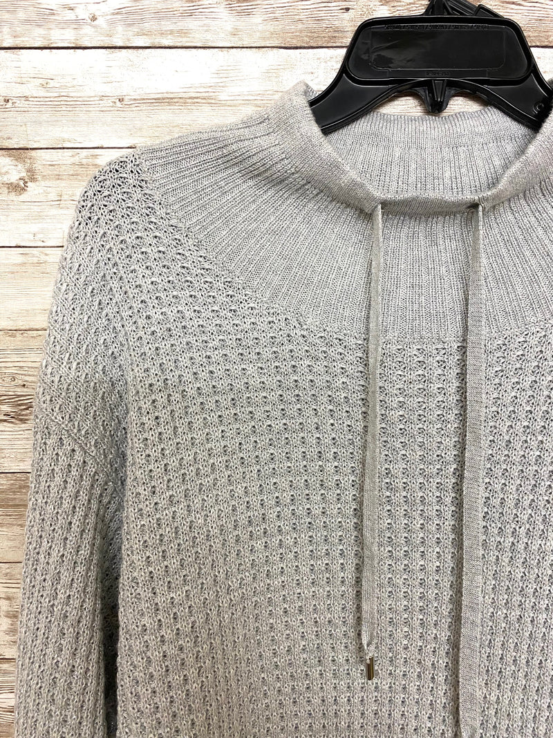 Alashan Kira Lurex Mock Neck Sweater/Fog