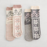 Lemon Snowfall Slipper Socks / 2 pack