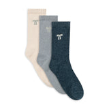 3 PK Lemon Velvet Cosy Socks