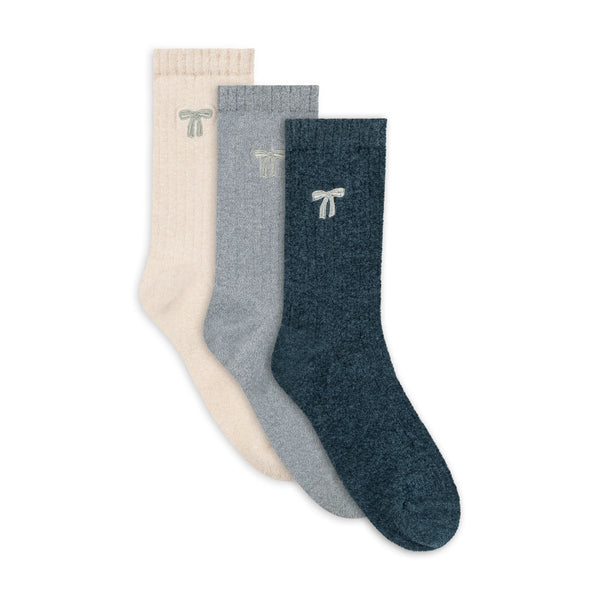 3 PK Lemon Velvet Cosy Socks