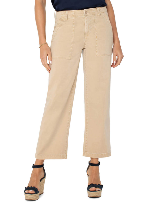 Liverpool Cargo Crop  Pant / Cappuccino