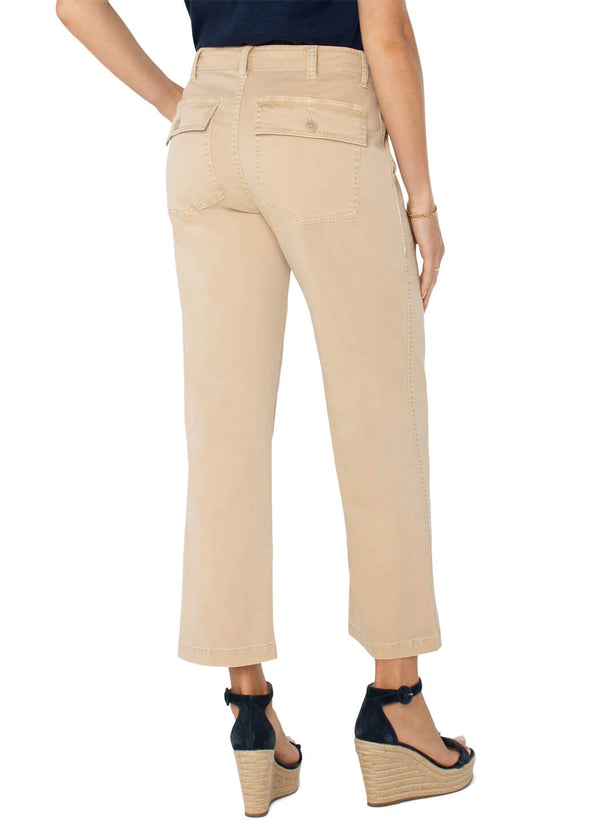 Liverpool Cargo Crop  Pant / Cappuccino