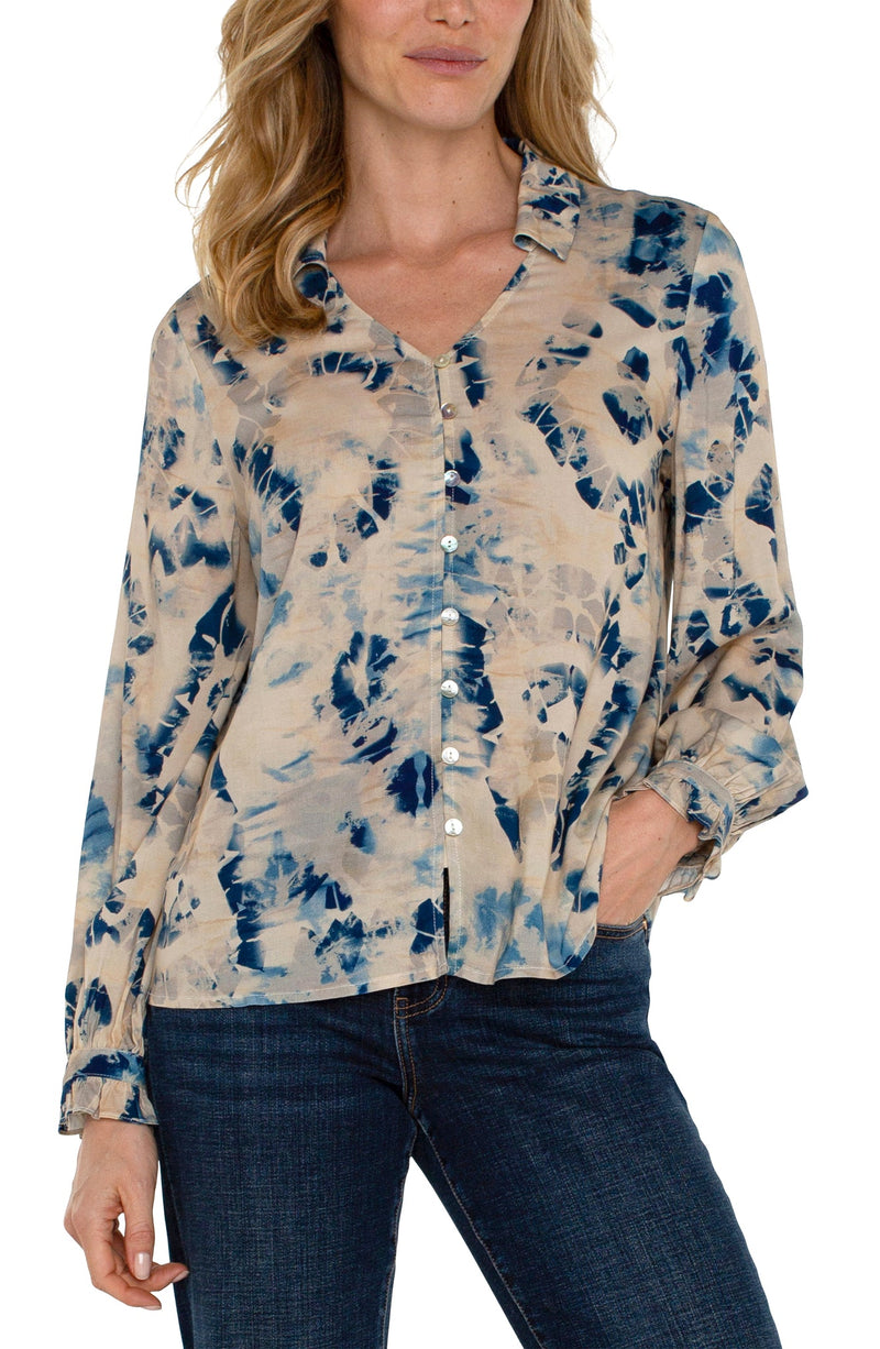 Liverpool Blouse / Lapis-Multi