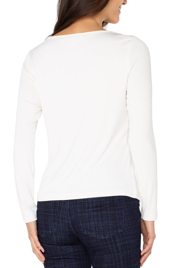 Liverpool  Boatneck Top / Washed  Cream