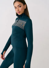 LOLË Arctic Half-zip  / Fair Isle Fjord Blue