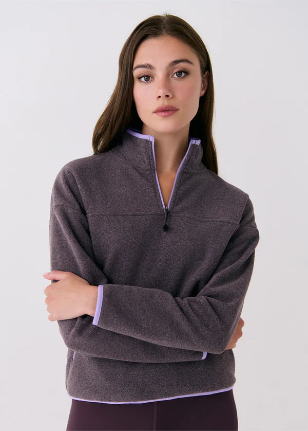 LOLË Camp Half-zip Fleece / Fig Heather