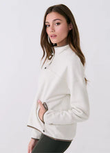 LOLË Camp Half-zip Fleece / Cream Heather