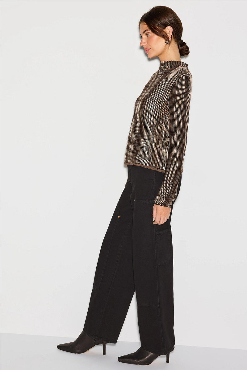 Nic & Zoe Pixel Sweater / Multi