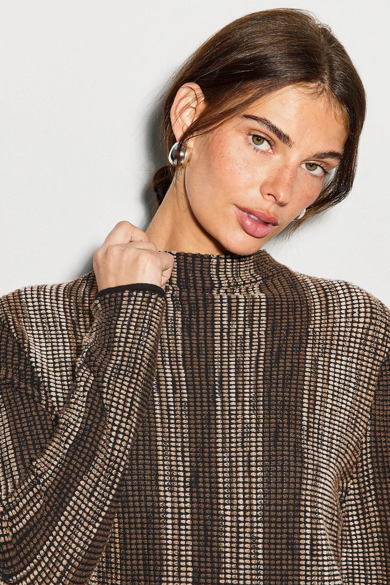 Nic & Zoe Pixel Sweater / Multi