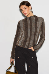 Nic & Zoe Pixel Sweater / Multi