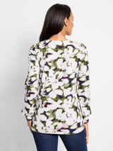 Nic & Zoe Blurred Petals Top