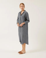 Naif Nicole Linen Shirtdress / Grey