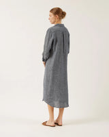 Naif Nicole Linen Shirtdress / Grey