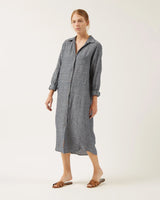 Naif Nicole Linen Shirtdress / Grey