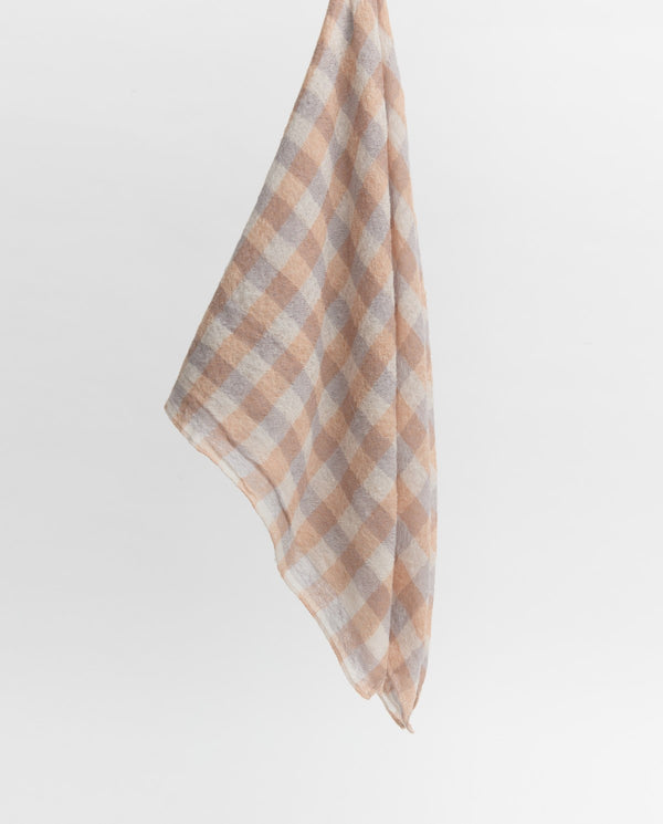 Yerse Plaid Wool Scarf