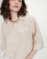 Grace & Mila Voice Shirt / Sable Stripe