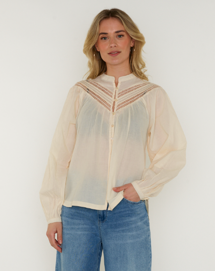 Circle of Trust Trixie Blouse / Almond Oil